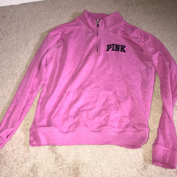 PINK quarter zip thermal jacket - Picture 1 of 2
